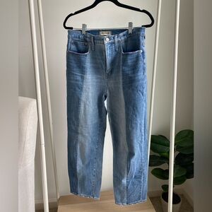 Madewell Women's Straight Leg Jeans - Light Blue 2 Tone